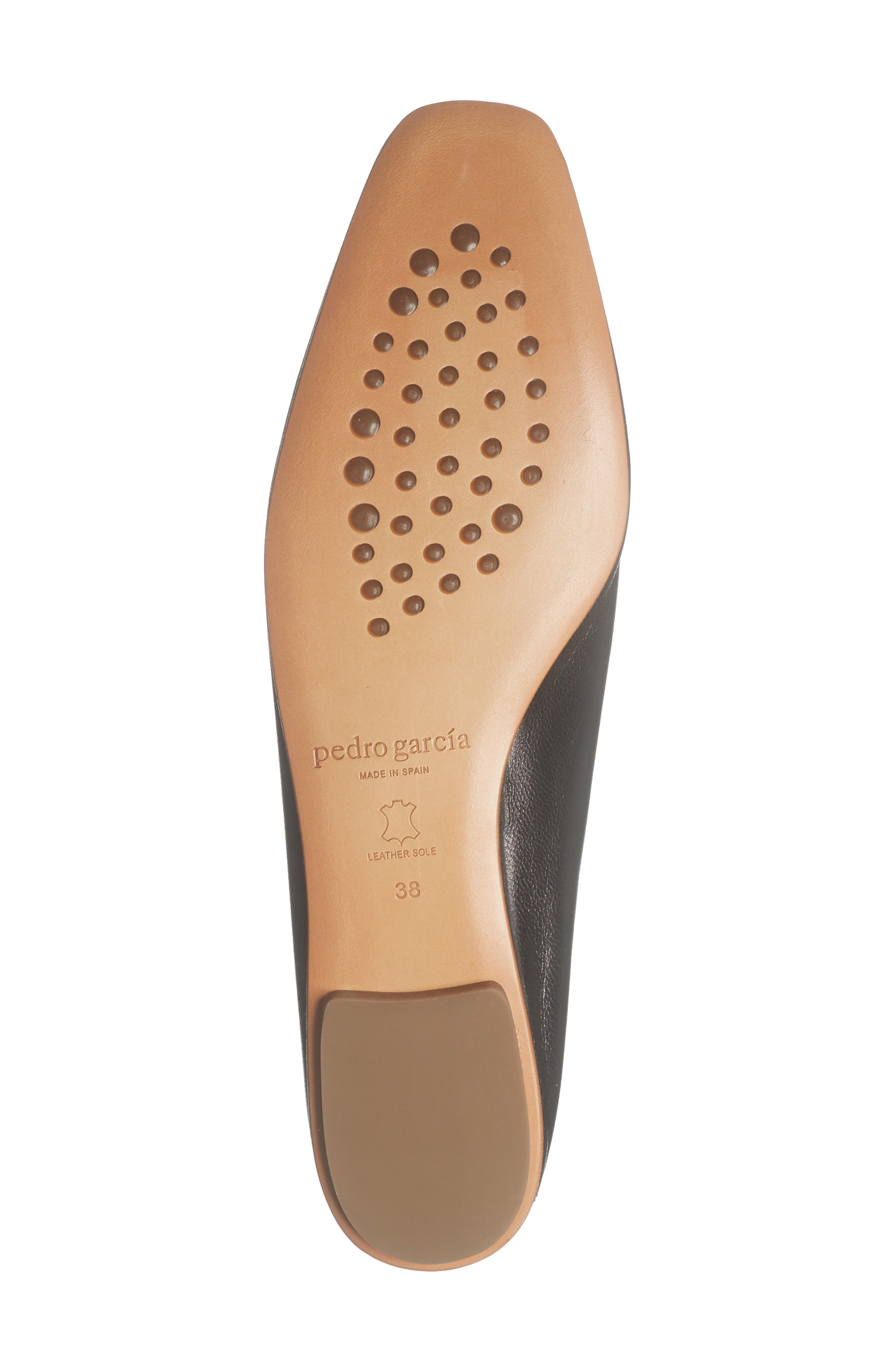 Pedro Garcia Tula Flat, Alternate, color, Black Kid Skin