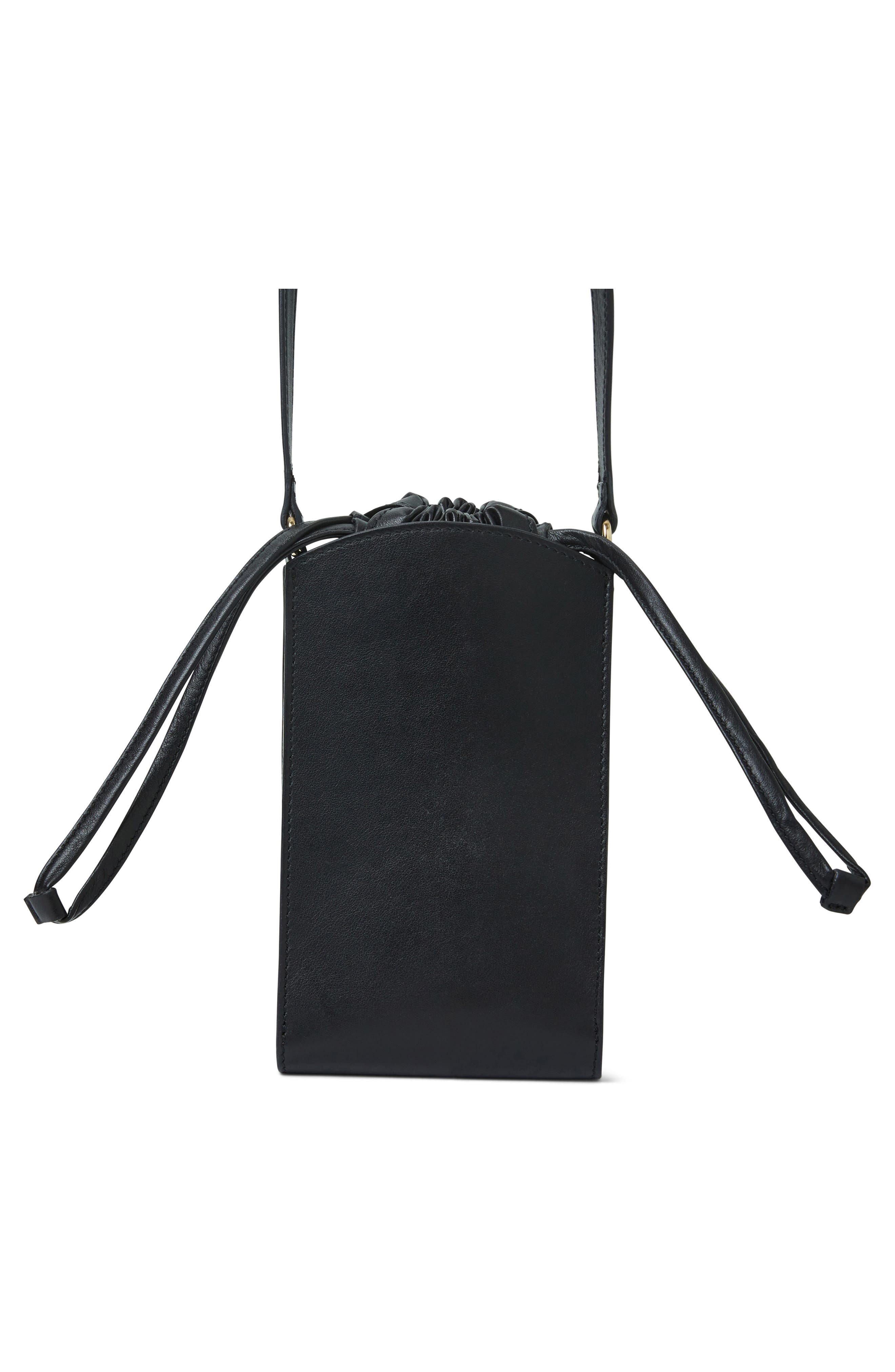 Bruno Magli Luna Drawstring Pouch, Alternate, color, Black