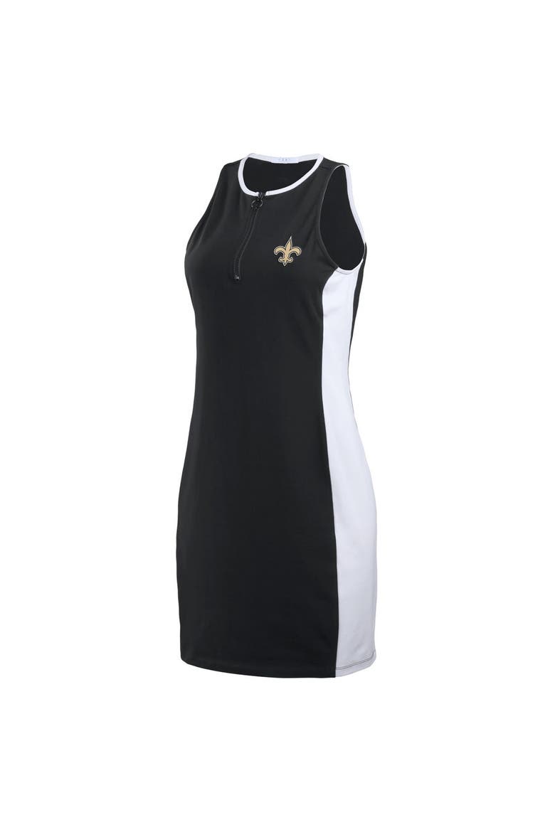 Women's WEAR by Erin Andrews Black New Orleans Saints Bodyframing Tank Dress, Alternate, color, Black