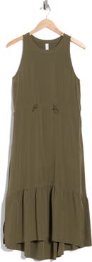 Zella Pursuit Tiered Midi Dress