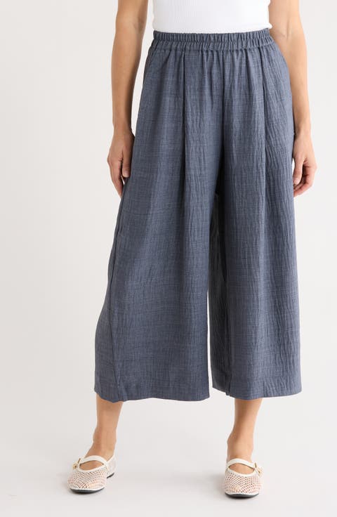 Woven Gaucho Pants