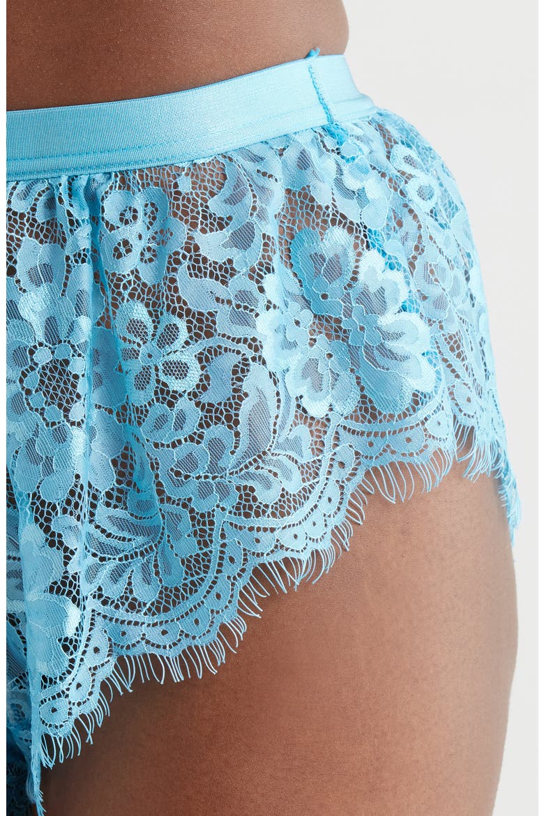 Embroidered Lace Tap Boyshorts, Alternate, color, BLUE