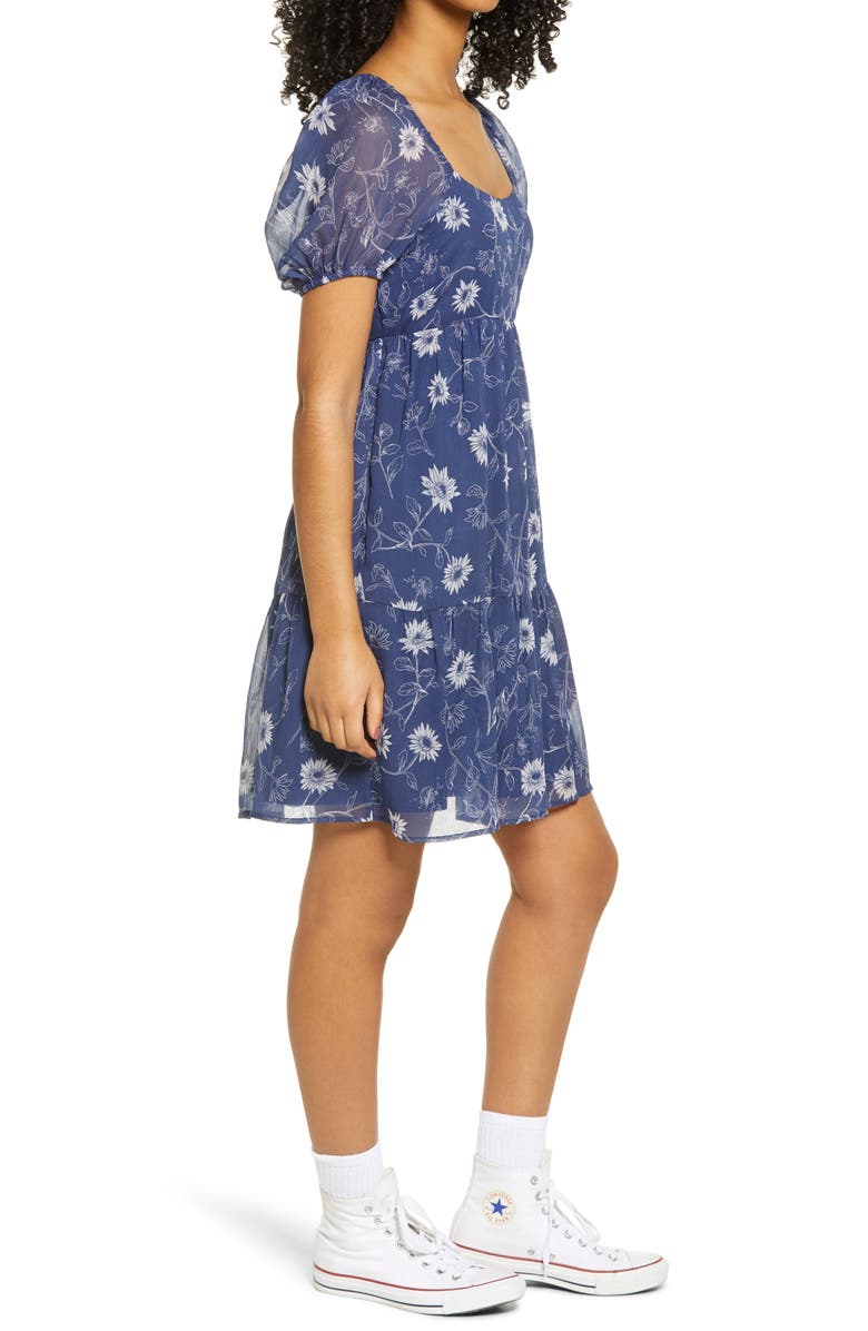 BP. Short Sleeve Tiered Dress, Alternate, color, 