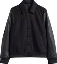 AllSaints Endleton Contrast Bomber Jacket