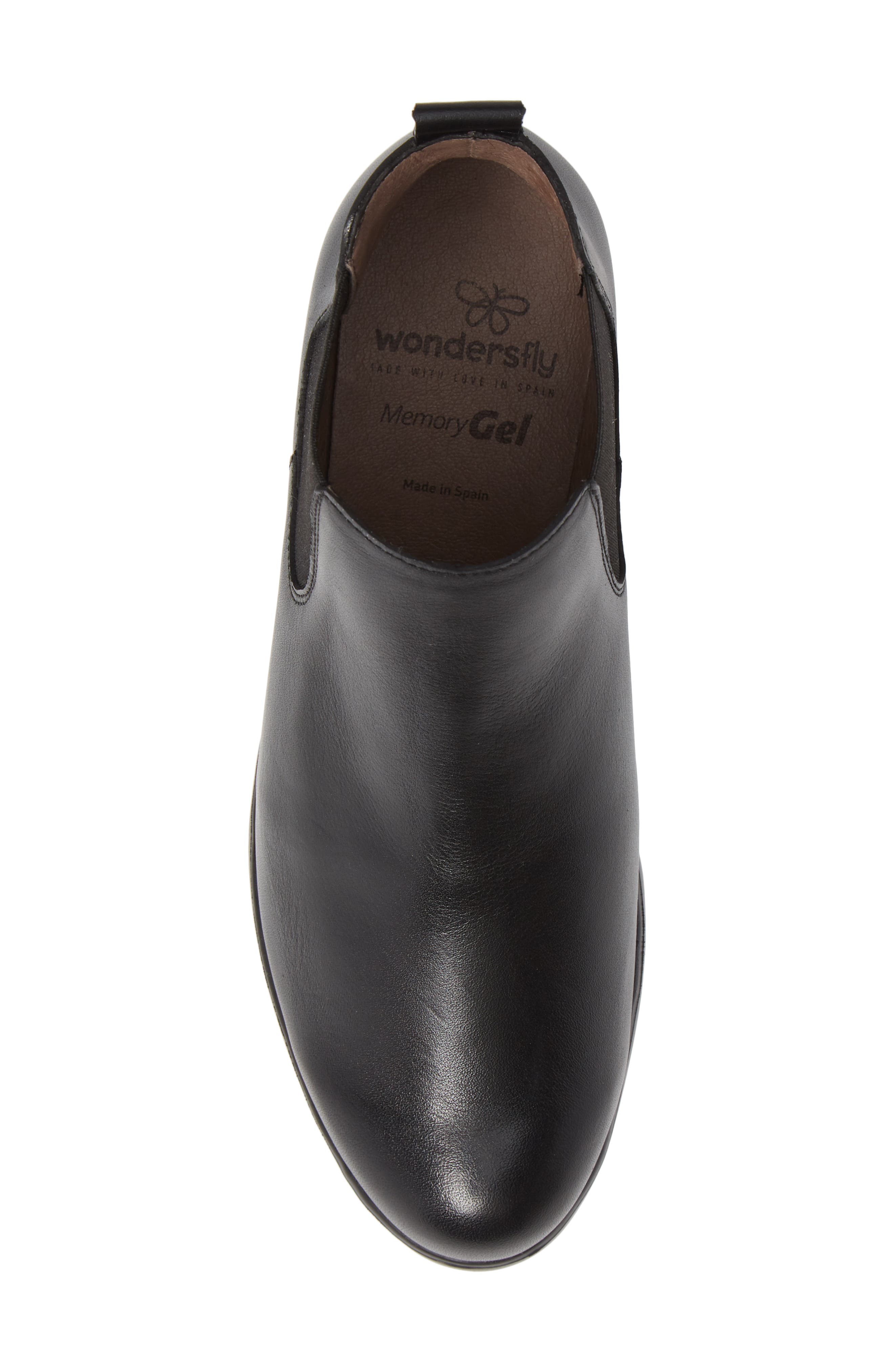 Wonders Slip-On Chelsea Boot, Alternate, color, Black Smooth Leather