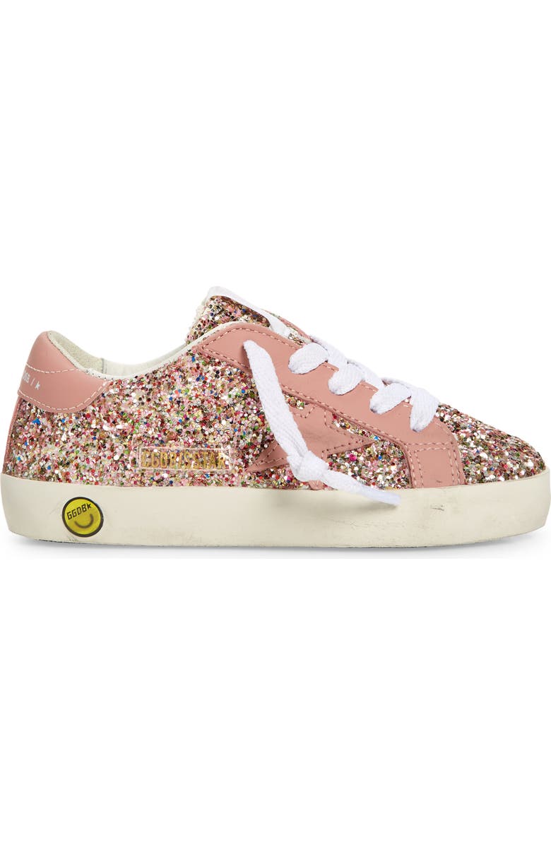 Golden Goose Kids' Super-Star Glitter Low Top Sneaker, Alternate, color,
