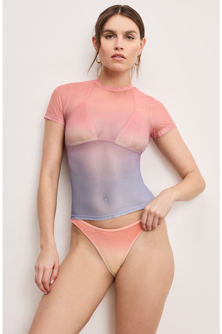 Mesh Baby Tee, Alternate, color, SUNSET GRADIENT004