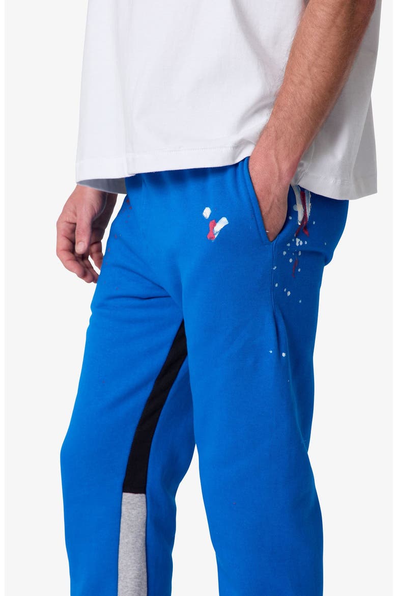 Contrast Bootcut Sweatpants, Alternate, color, BLUE/ GREY