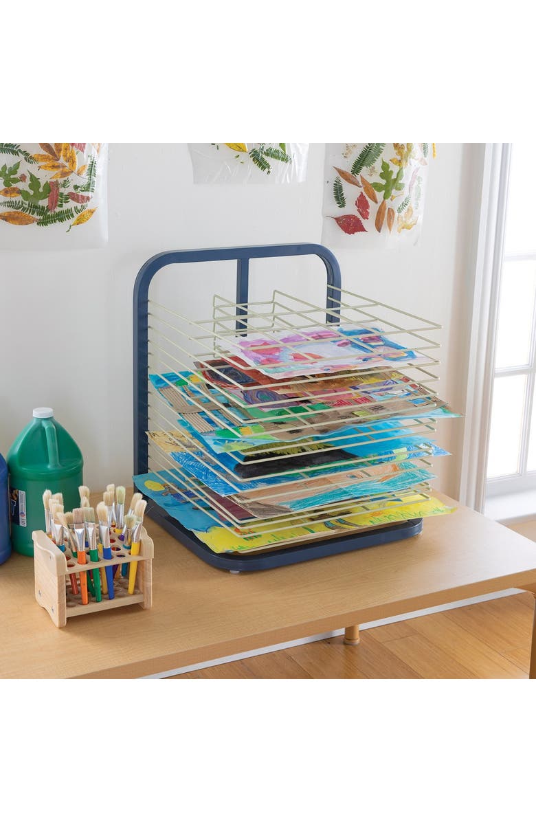 Kaplan Early Learning Company Tabletop Multipurpose Drying Rack, Alternate, color, Blue