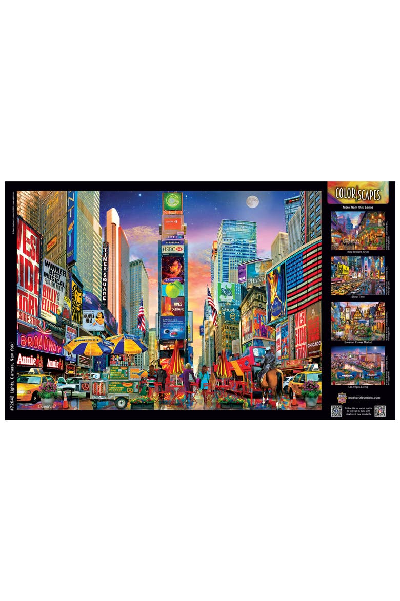 Lights, Camera, New York! 1000pc Puzzle, Alternate, color, Multicolor