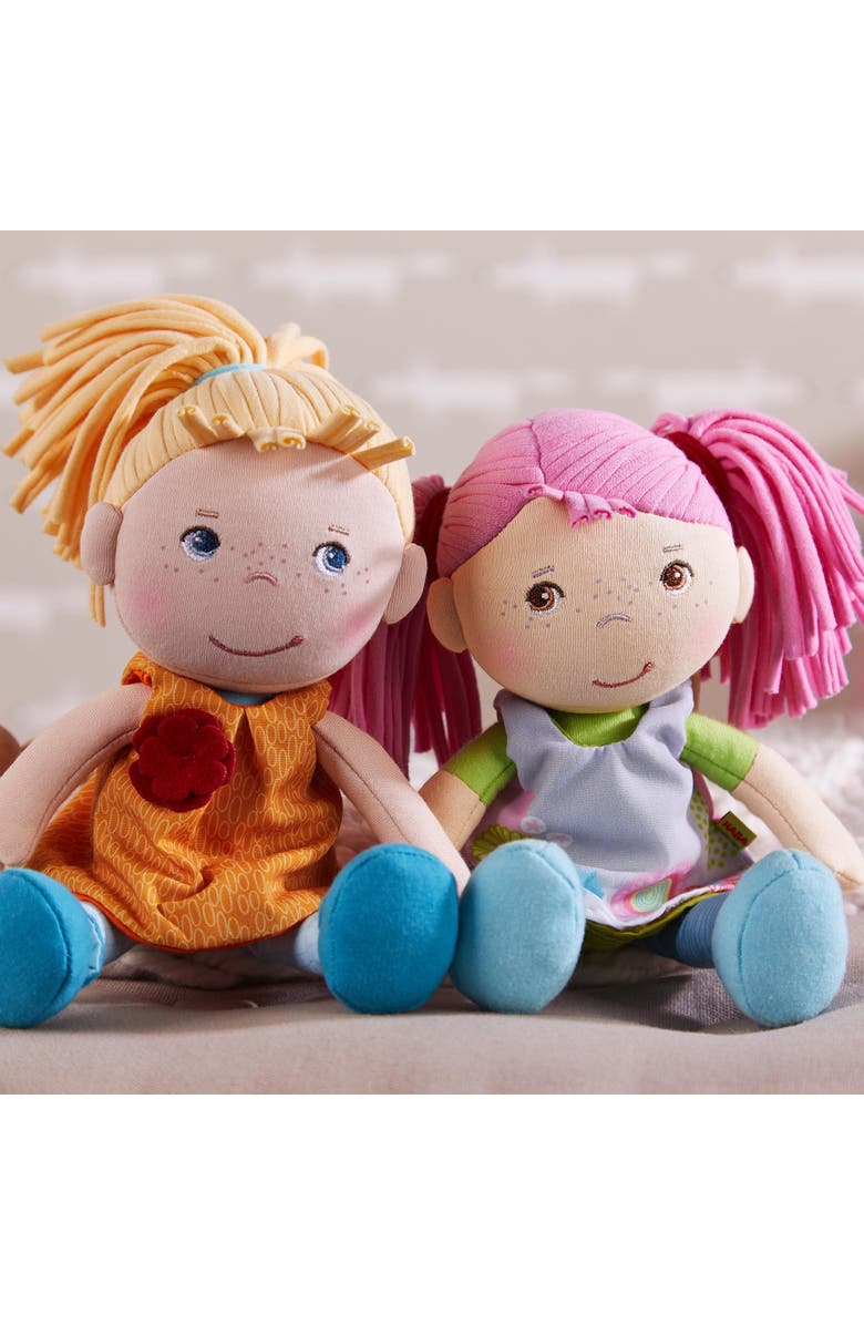 HABA Soft Doll Beatrice 8" - First Baby Doll with Pink Pigtails for Ages 6 Months and Up., Alternate, color, 