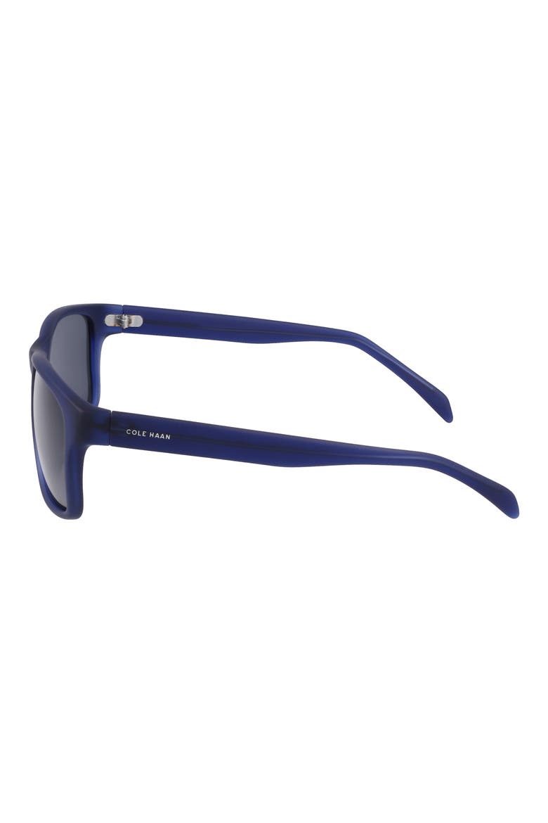 57mm Squared Polarized Sunglasses, Alternate, color, NAVY CRYSTAL