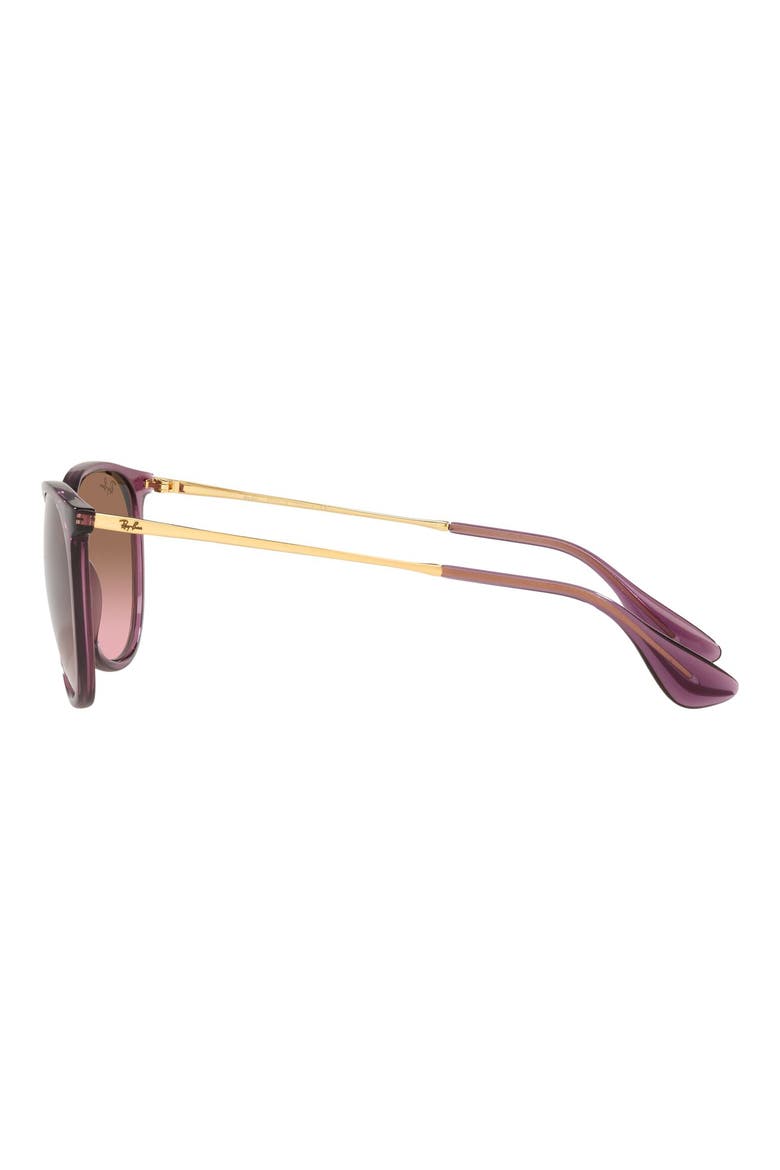 Erika 54mm Gradient Round Sunglasses, Alternate, color, VIOLET