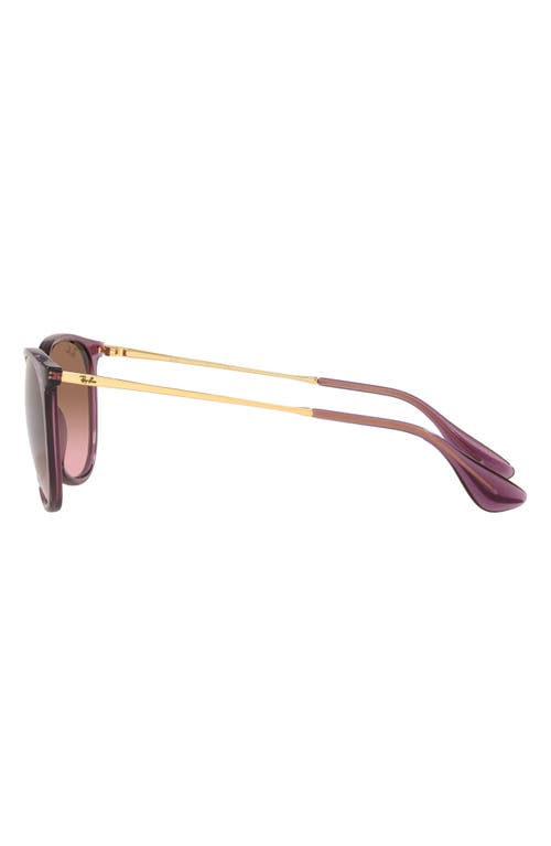 Ray Ban Ray-ban Erika 54mm Gradient Round Sunglasses In Violet