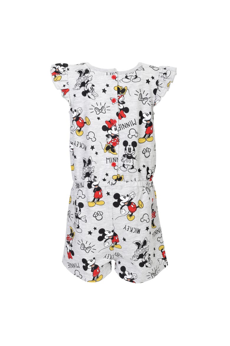 Sleeveless Skater Romper, Alternate, color, Minnie Mouse Multicolor