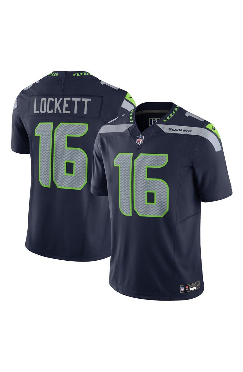 Nike Men's Nike Tyler Lockett Navy Seattle Seahawks Vapor F.U.S.E. Limited Jersey, Main, color, 