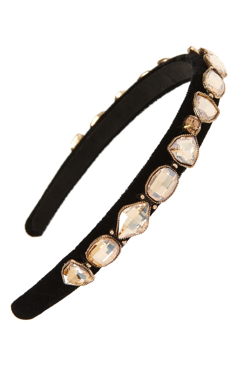 Tasha Crystal Embellished Headband, Main, color, 