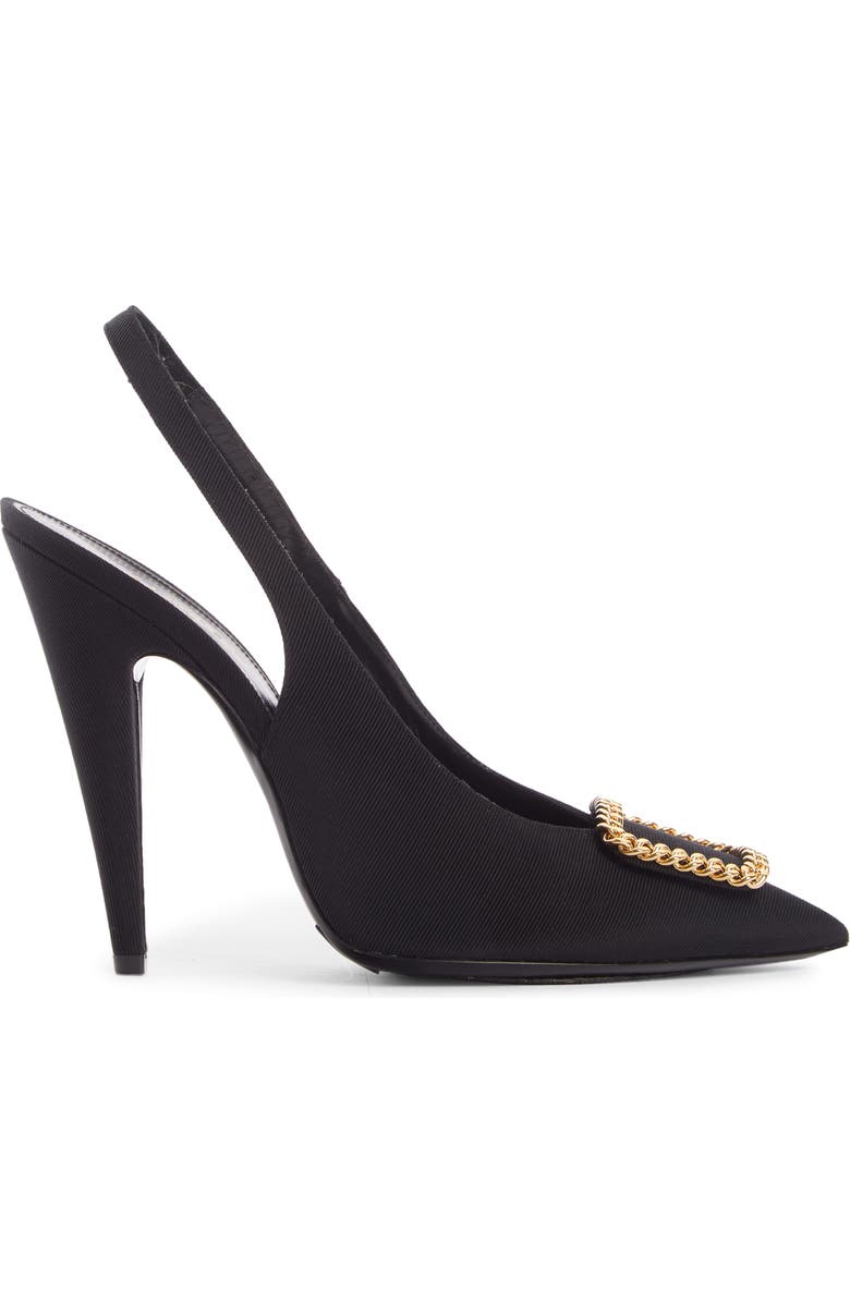 Saint Laurent St. Sulpice Slingback Pointed Toe Pump, Alternate, color,
