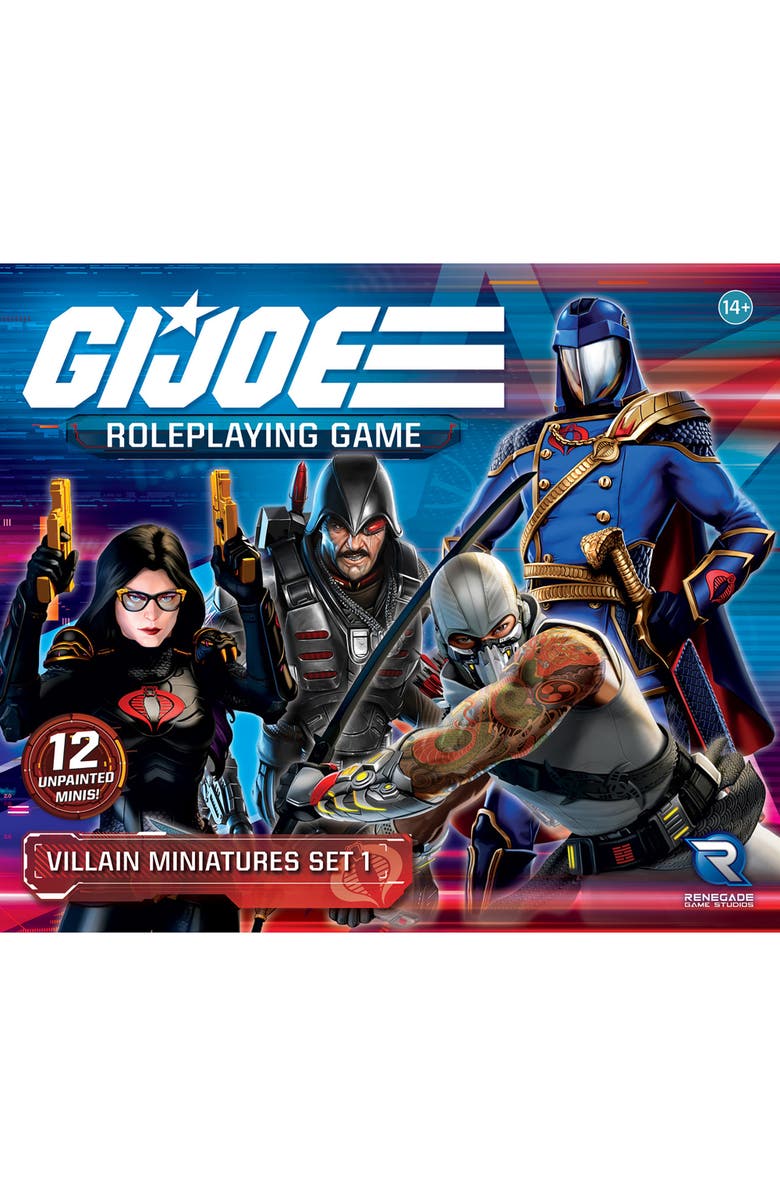 G.I. JOE Roleplaying Game Villain Miniatures Set 1 12 Miniatures Expansion, Alternate, color, Multicolored