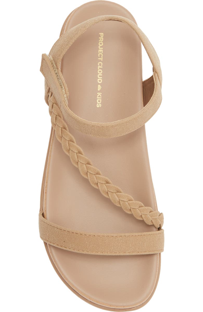 Project Cloud Kids' Leap Strappy Sandal, Alternate, color, Beige