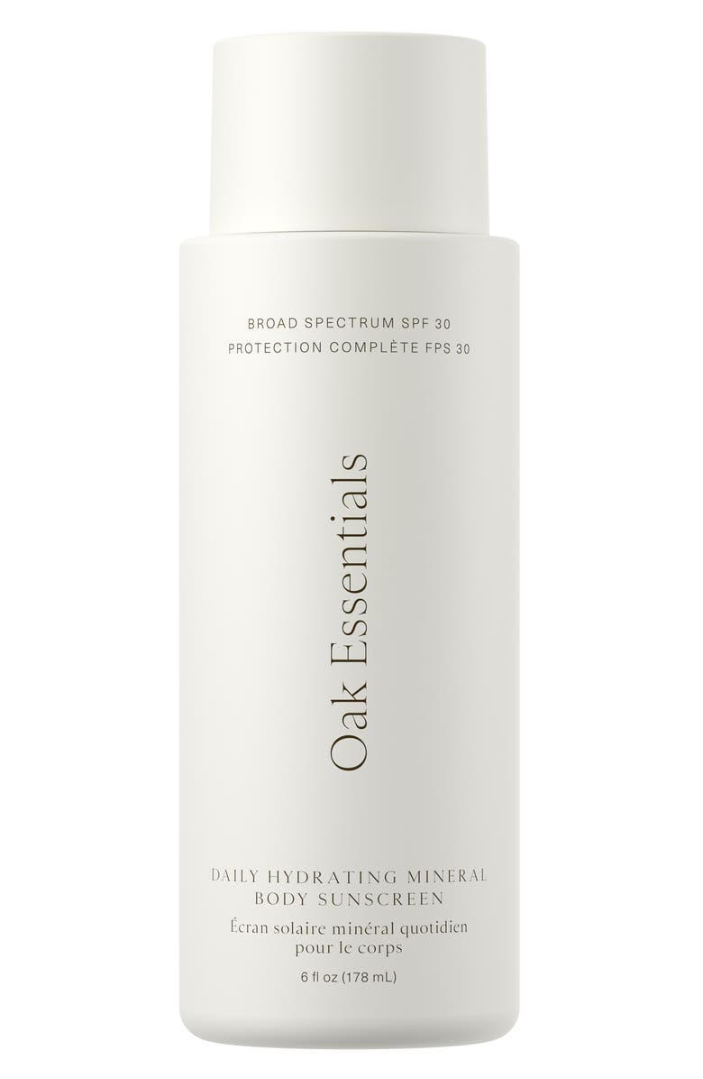 Oak Essentials Daily Hydrating Mineral Body Sunscreen Broad Spectrum SPF 30, Main, color, 