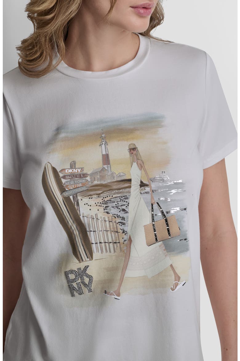 Montauk Conversational Graphic T-Shirt, Alternate, color, WHITE