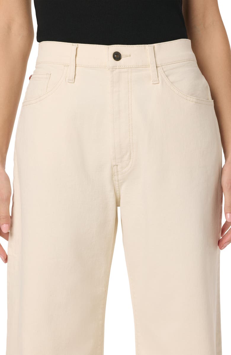 Hudson Jeans Jolene High Waist Wide Leg Jeans, Alternate, color, Ecru