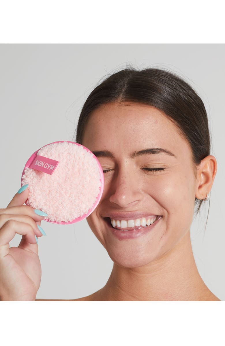 Skin Gym Cleanie 3-Pack Round Makeup Remover Puffs, Alternate, color, 