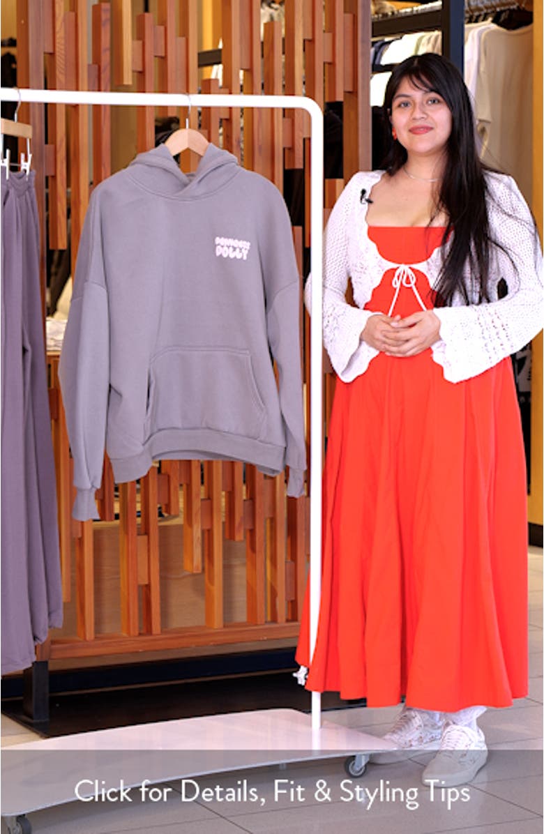 Graphic Print Logo Hoodie, sales video thumbnail