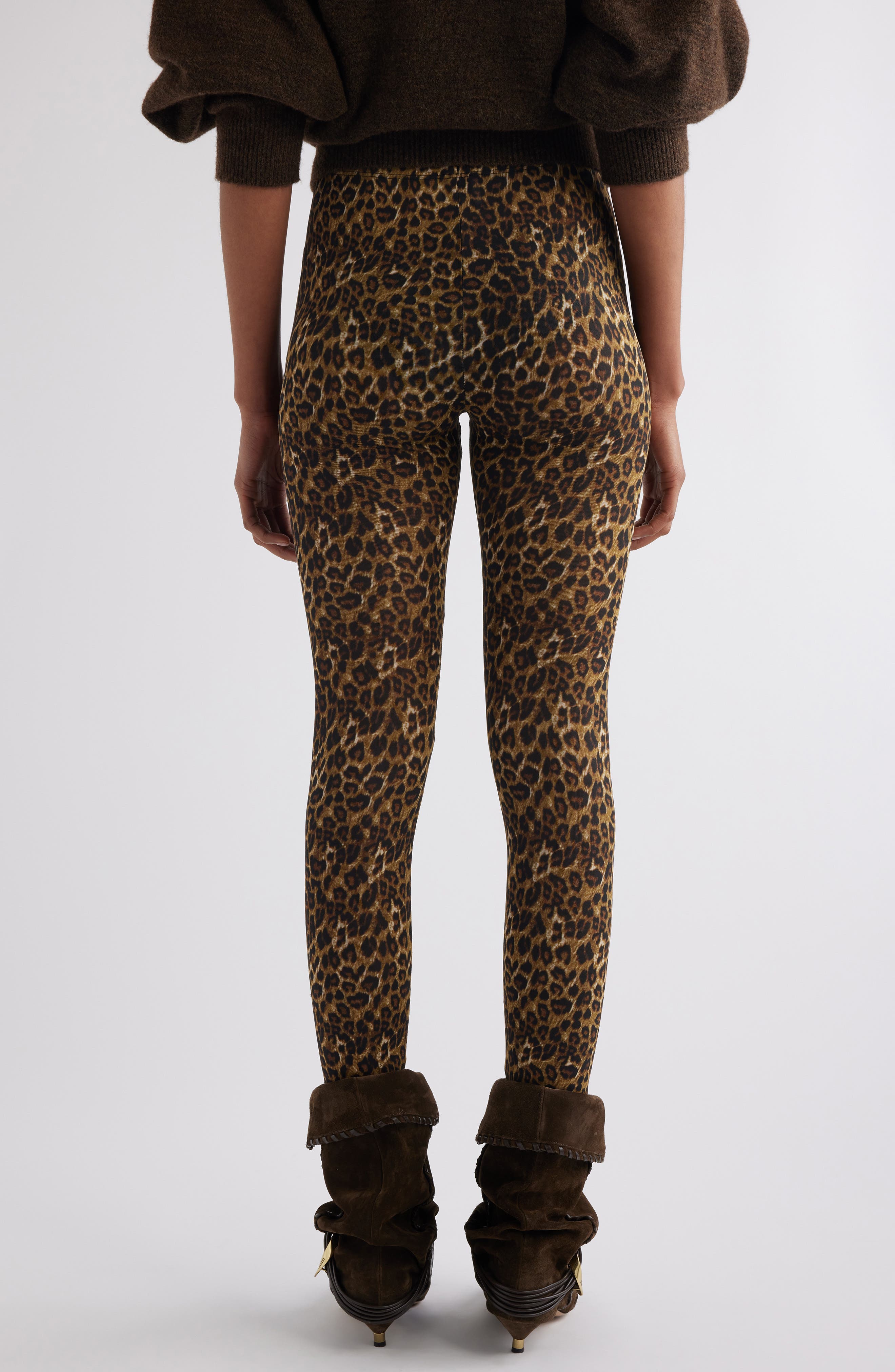 720 high rise super skinny leopard print women's jeans