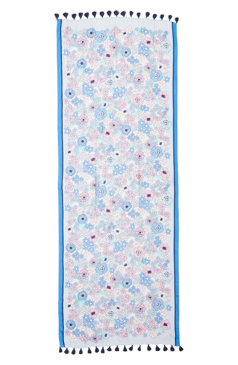 Kate Spade New York cactus flower oblong scarf, Alternate, color,