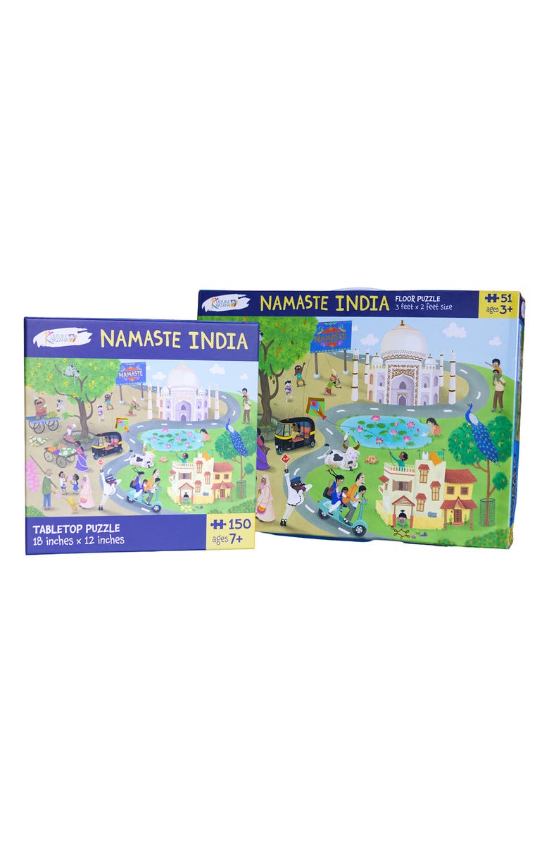 KULTURE KHAZANA Namaste India 2-Piece Puzzle Bundle, Alternate, color, 