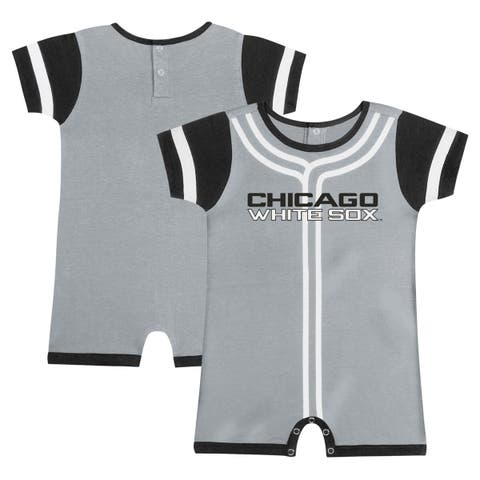Infant Gray Chicago White Sox Fast Pitch Romper