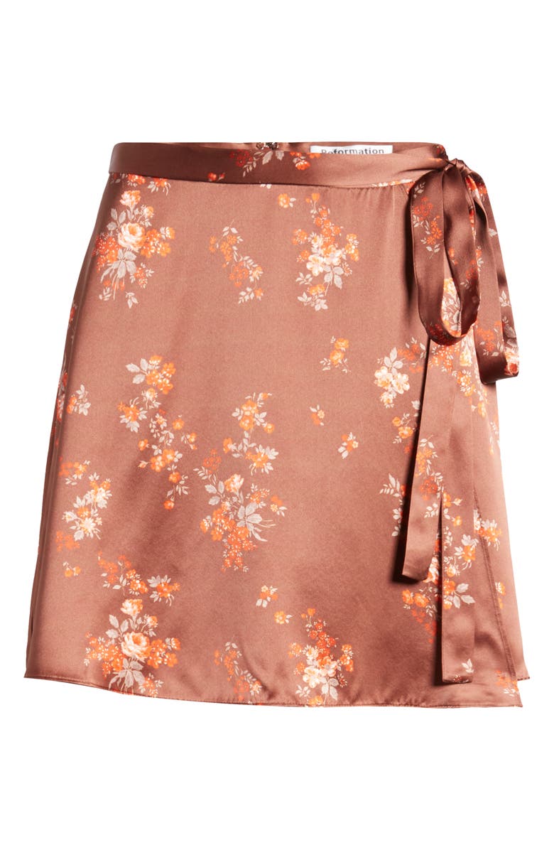 Reformation Simi Silk Miniskirt, Alternate, color, 