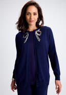 Jessica London Fine Gauge Button Front Cardigan