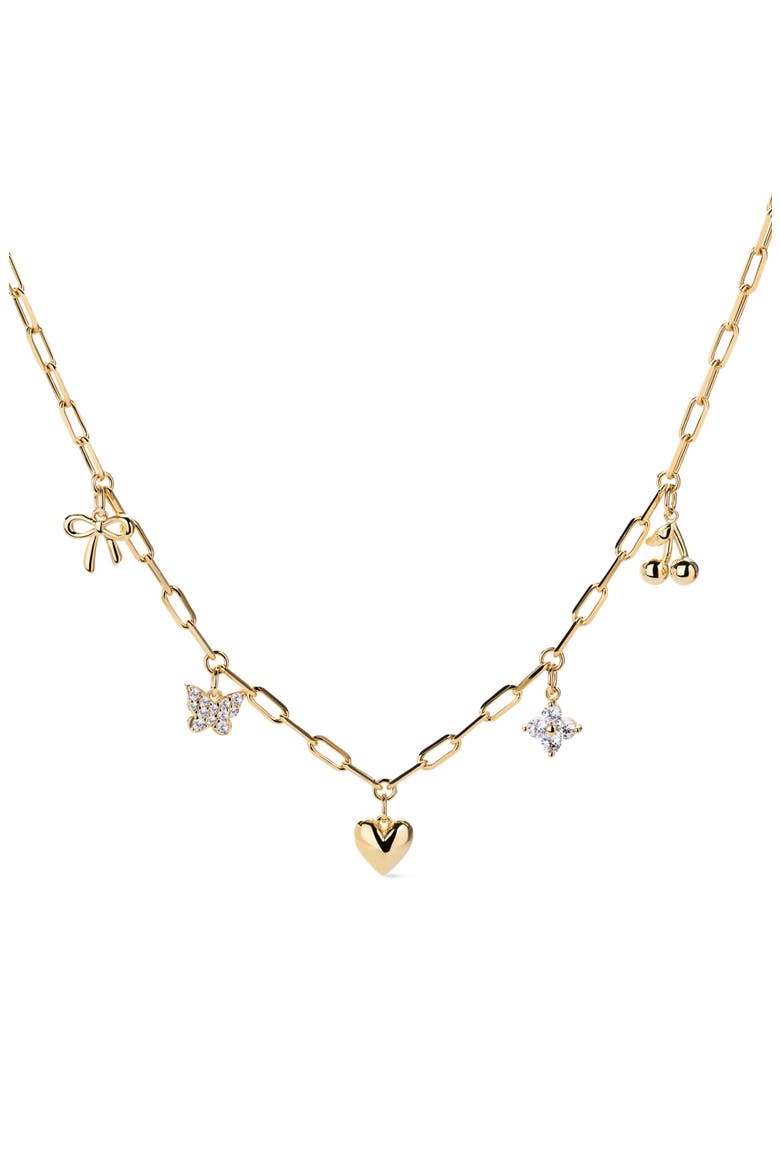 Charm Necklace - The Everyday Charm Necklace, Main, color, Gold