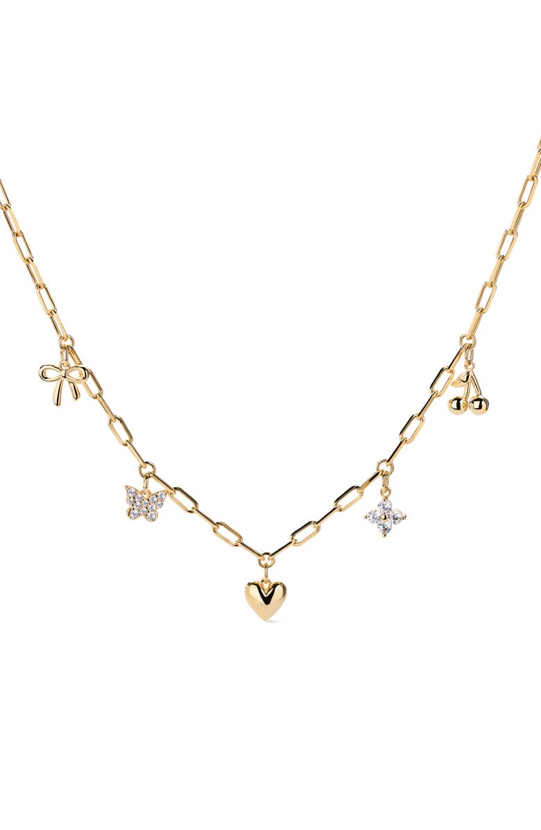 Ana Luisa Charm Necklace - The Everyday Charm Necklace, Main, color, Gold