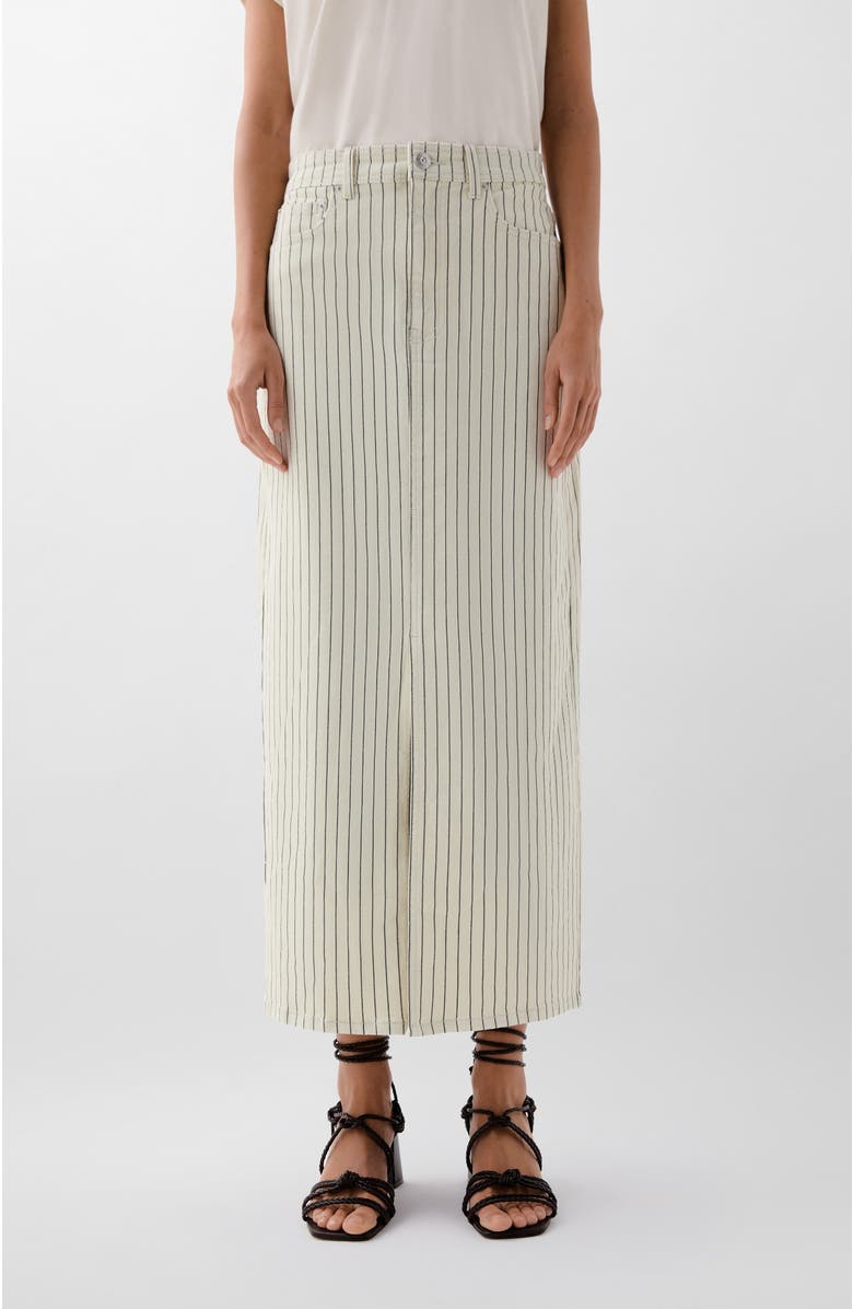 Scalpers Denim Stripes Skirt, Main, color, Ecrustripes