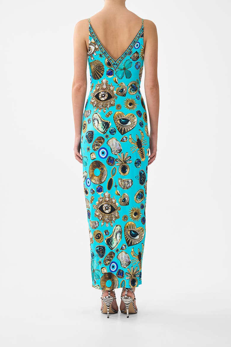 Strappy Dress With Twist Front, Alternate, color, Totems And Treasures
