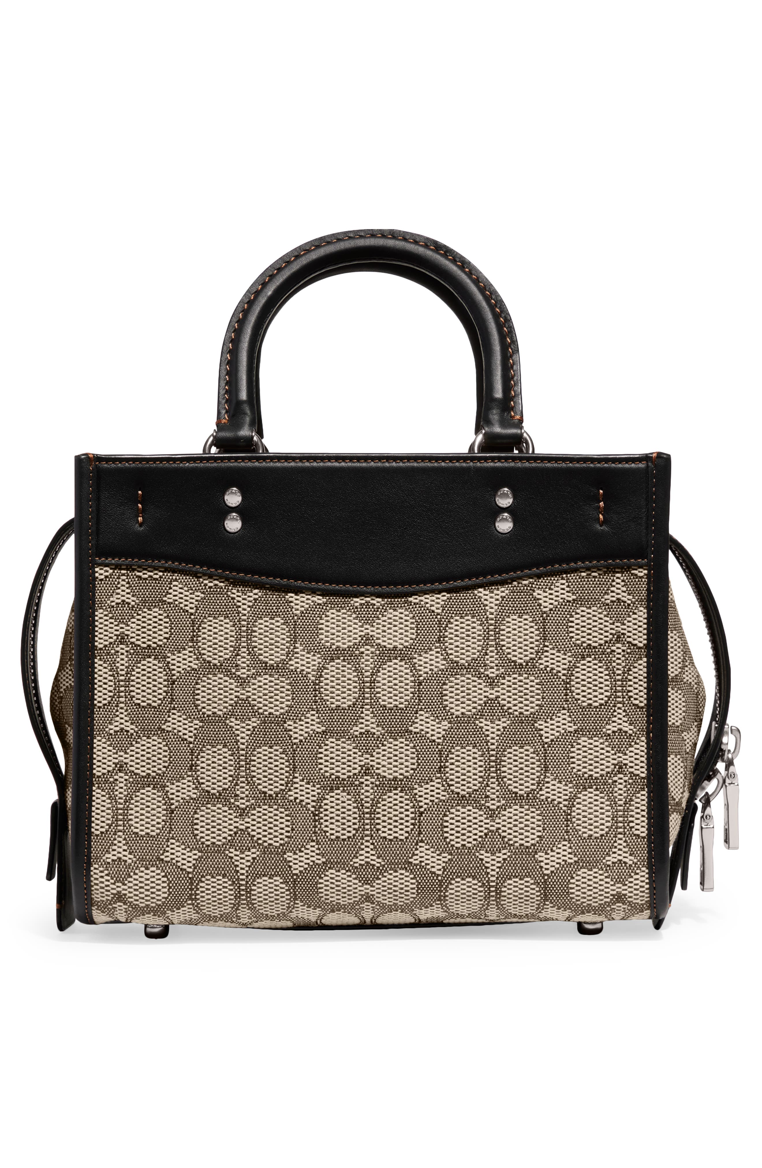 COACH Rogue 25 Signature Jacquard & Leather Crossbody Bag, Alternate, color, 