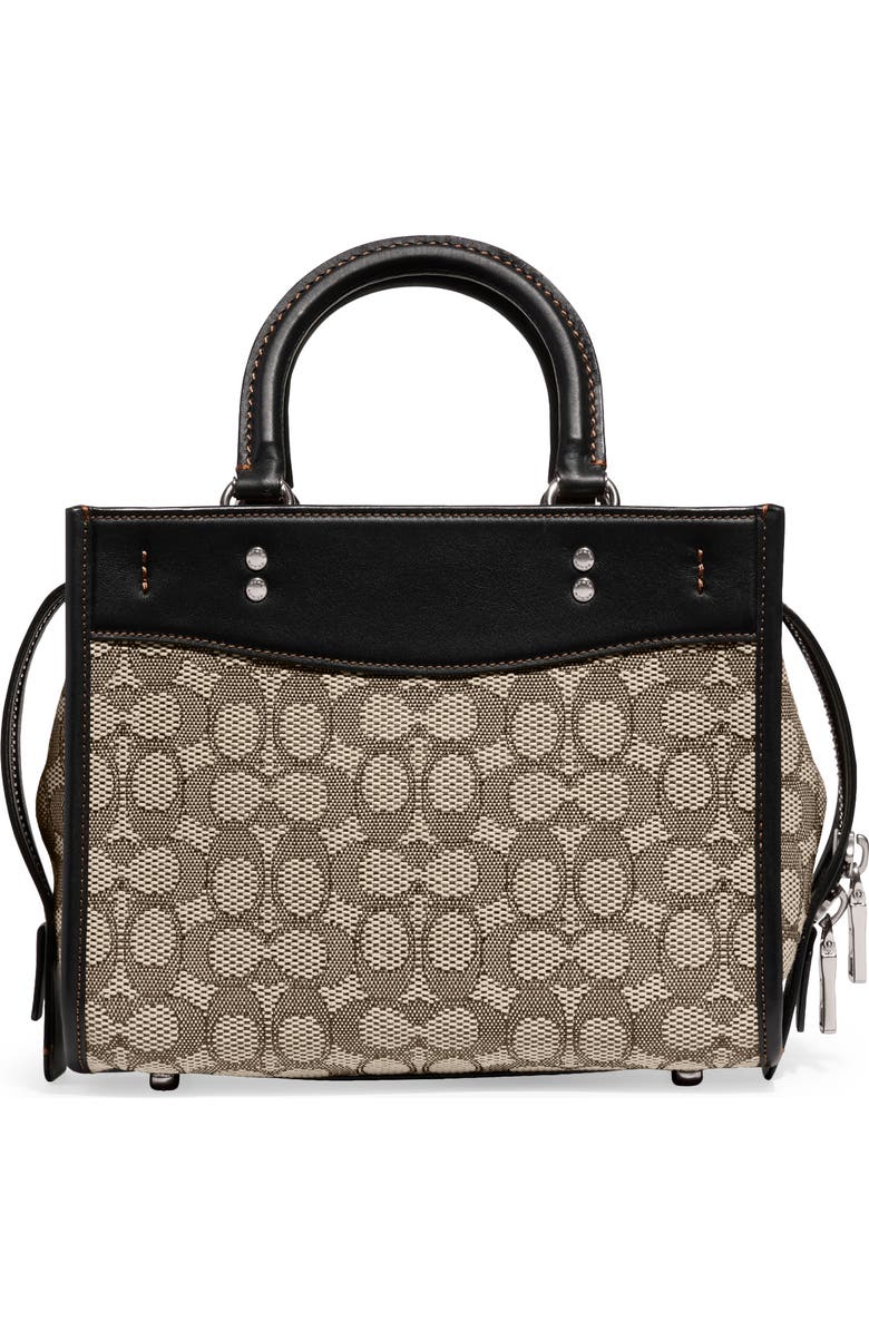COACH Rogue 25 Signature Jacquard & Leather Crossbody Bag, Alternate, color,