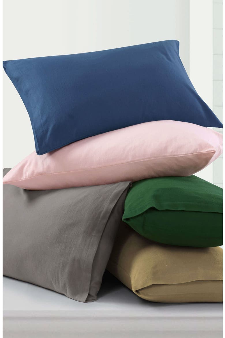Cotton Flannel Sheet Set, Alternate, color, EMERALD GREEN