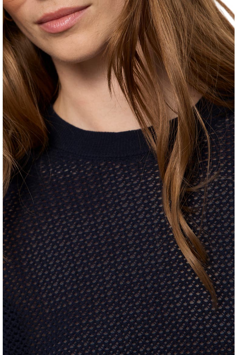 Soleil Open Stitch Sweater, Alternate, color, NAVY BLUE