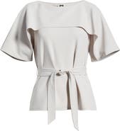 Anne Klein Layered Bateau Neck Knit Top