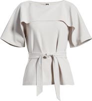 Anne Klein Layered Bateau Neck Knit Top