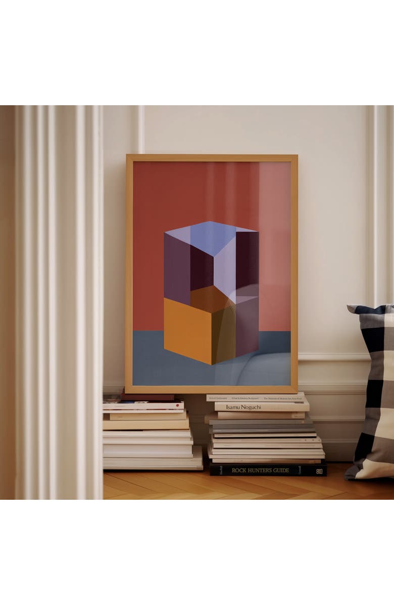 Forma Art Studio Form and Structure No. 07 Geometric Abstract Art Print, Alternate, color, Black Frame - 12X16