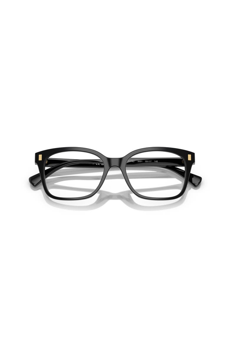 53mm Rectangle optical glasses, Alternate, color, Black
