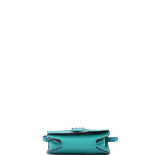 Pre-owned Hermes Hermes Convoyeur Crossbody Bag Swift Mini In Blue