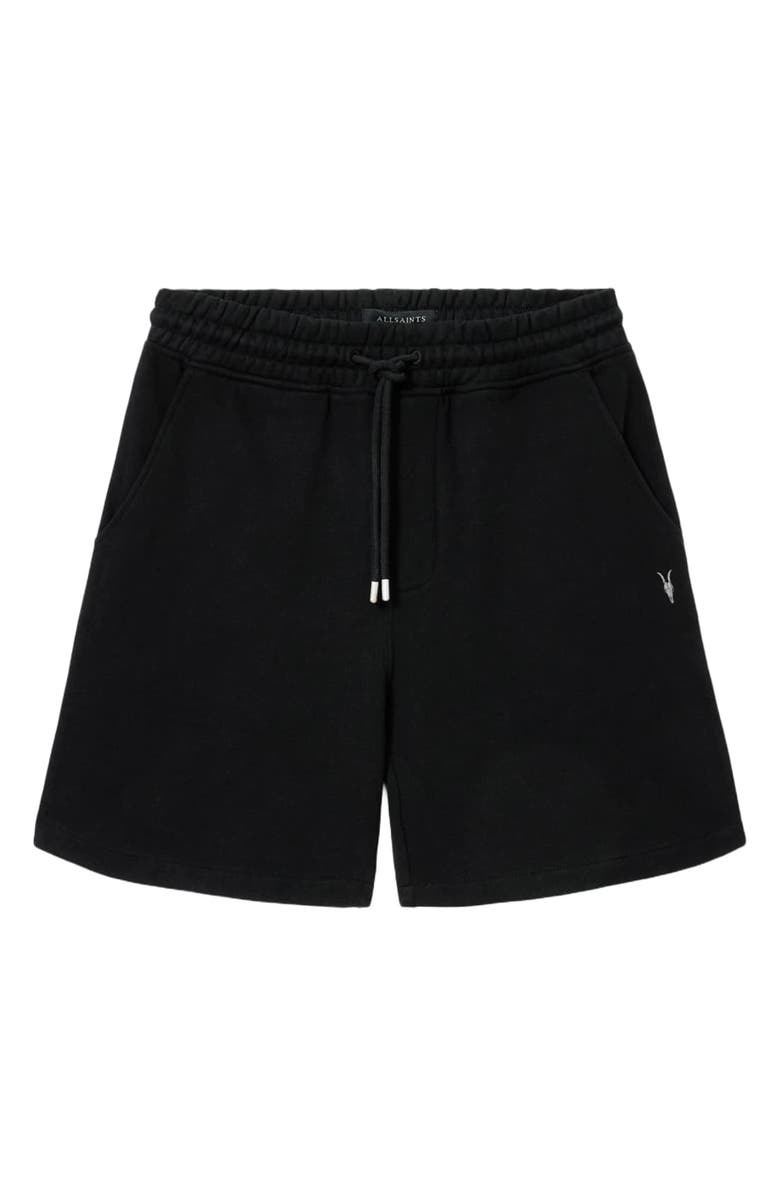 AllSaints Asher Sweat Shorts, Alternate, color, Jet Black
