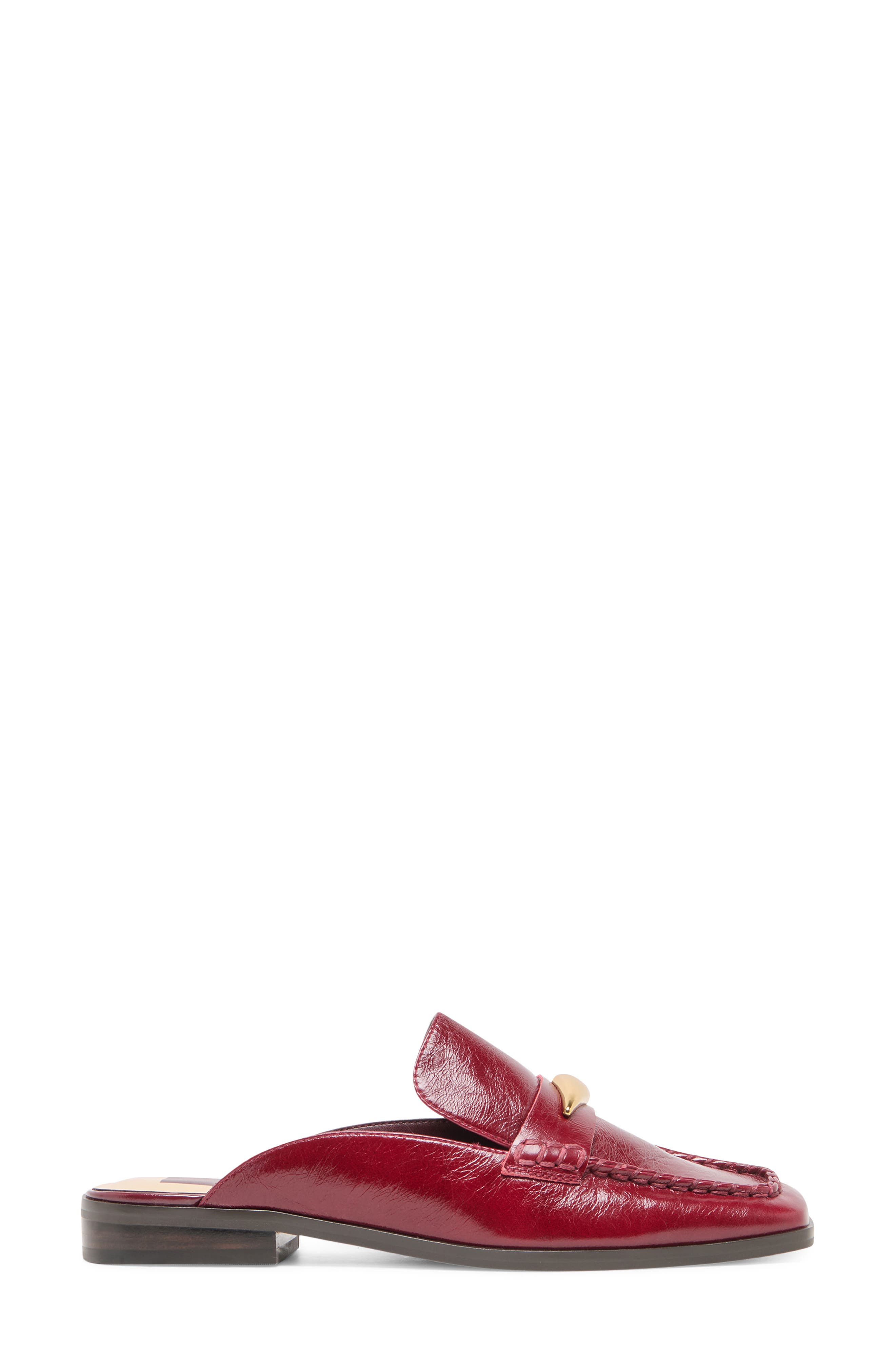 Bowey Mule, Alternate, color, GARNET LEATHER